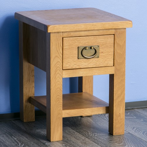 Rustic oak side - rustic, table