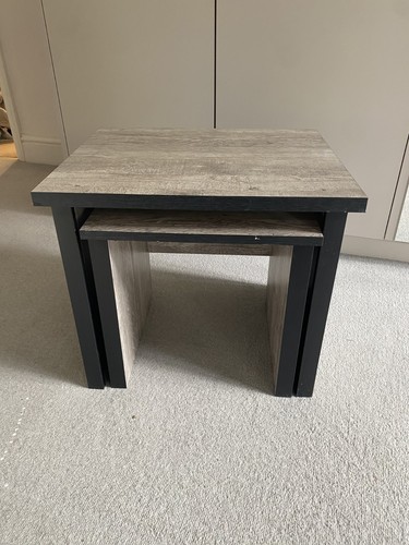 Nest tables grey rustic - of,