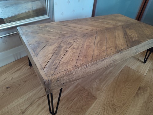 Reclaimed wood herringbone - reclaimed,