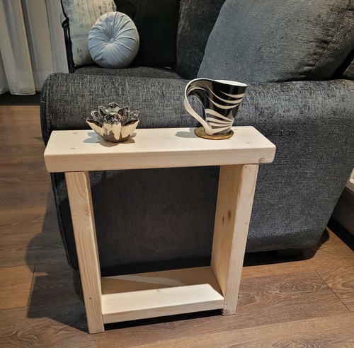Rustic wooden bedside side - rustic,