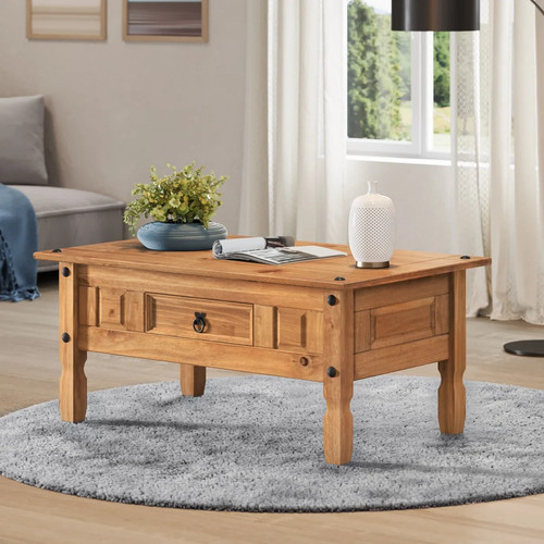 Solid wood coffee table - coffee, with
