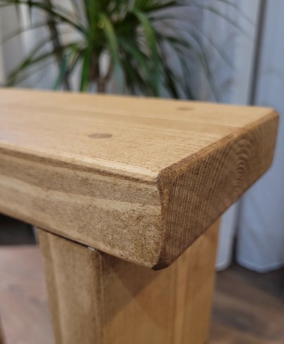 Rustic wooden end coffee with - end,