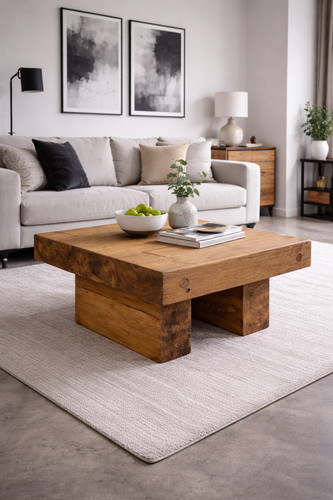 Rustic solid wood - , handmade
