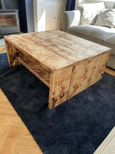 Rustic handmade coffee table - rustic,