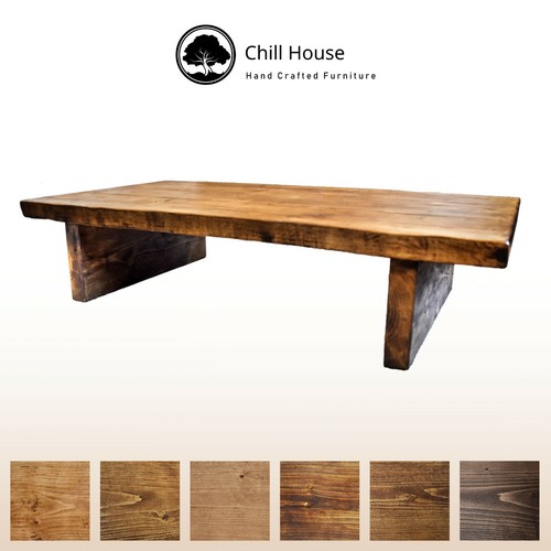Waney live edge coffee table - edge,